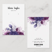 sierjuwelen voor florale weergave visitekaartje (Voorkant / Achterkant)