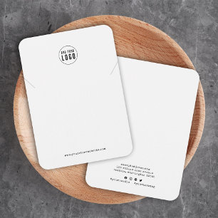 Sierkaart voor halsketting met logo toetsenbord  ( visitekaartje