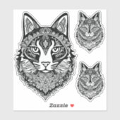 Sierkatten Sticker (Vel)