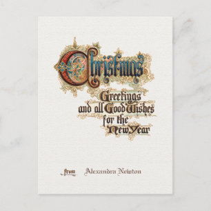   Sierkerstgroeten Briefkaart