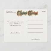   Sierkerstgroeten Briefkaart (Achterkant)