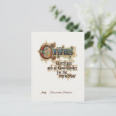   Sierkerstgroeten Briefkaart (Staand voorkant)