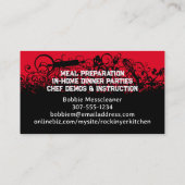 Sierkeukengerei Koken Chef Catering Visitekaartje (Achterkant)