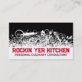 Sierkeukengerei Koken Chef Catering Visitekaartje (Voorkant)