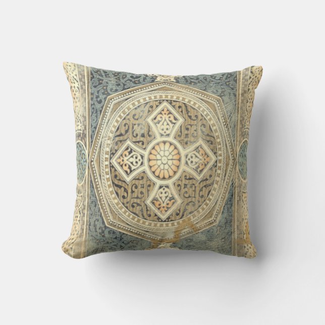 Sierkleed met Sierlijk Geometrisch Ontwerp Kussen (Voorkant)