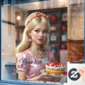 Sierkleef voor winkelruit raamsticker (Cafe Raam)