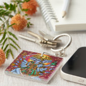 Sierknoop Godin Mahakali Sleutelhanger (Voorkant Rechts)