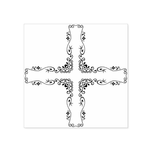 sierkruis, stempel (Afrduk)