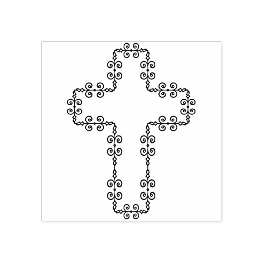 sierkruis, stempel (Afrduk)