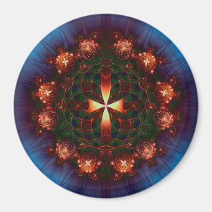 Sierkruismandala Magneet
