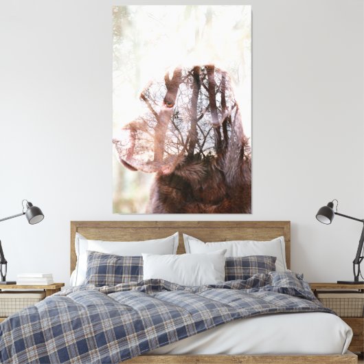 sierkunst aan de wand canvas afdruk (Insitu (Slaapkamer))
