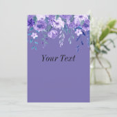 Sierkunst bloemschildering kaart (Staand voorkant)