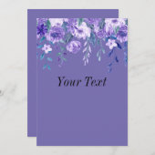 Sierkunst bloemschildering kaart (Voorkant / Achterkant)