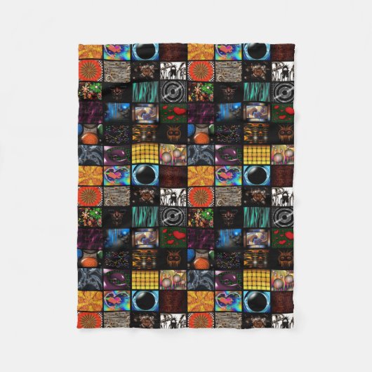 Sierkunst Pop Art-patroon Fleece Deken (Voorkant)
