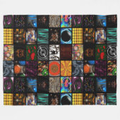Sierkunst Pop Art-patroon Fleece Deken (Voorkant (Horizontaal))