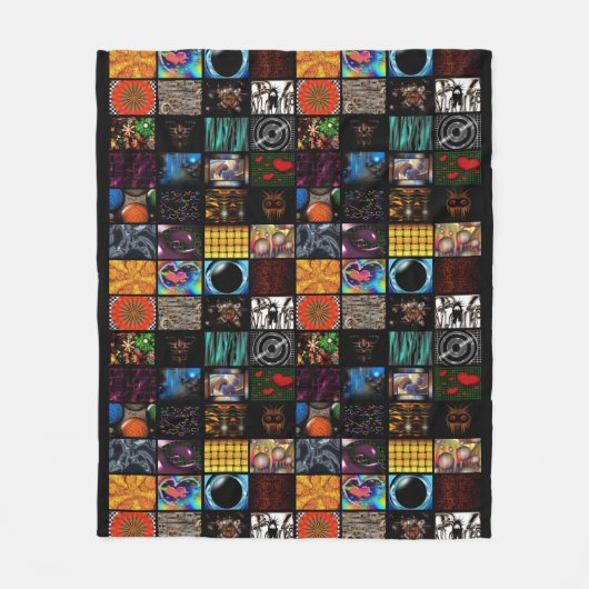 Sierkunst Pop Art-patroon Fleece Deken (Voorkant)