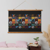 Sierkunst Pop Art-patroon Hangend Wandkleed (Slaapkamer)