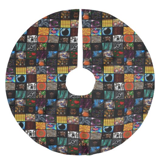 Sierkunst Pop Art-patroon Kerstboom Rok (Voorkant)