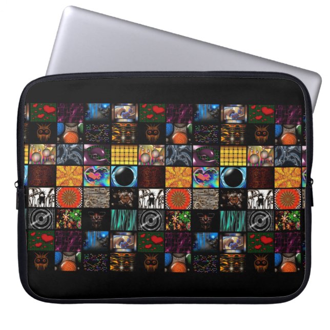 Sierkunst Pop Art-patroon  Laptop Sleeve (Voorkant)