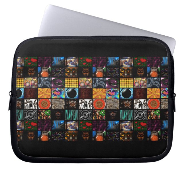 Sierkunst Pop Art-patroon  Laptop Sleeve (Voorkant)