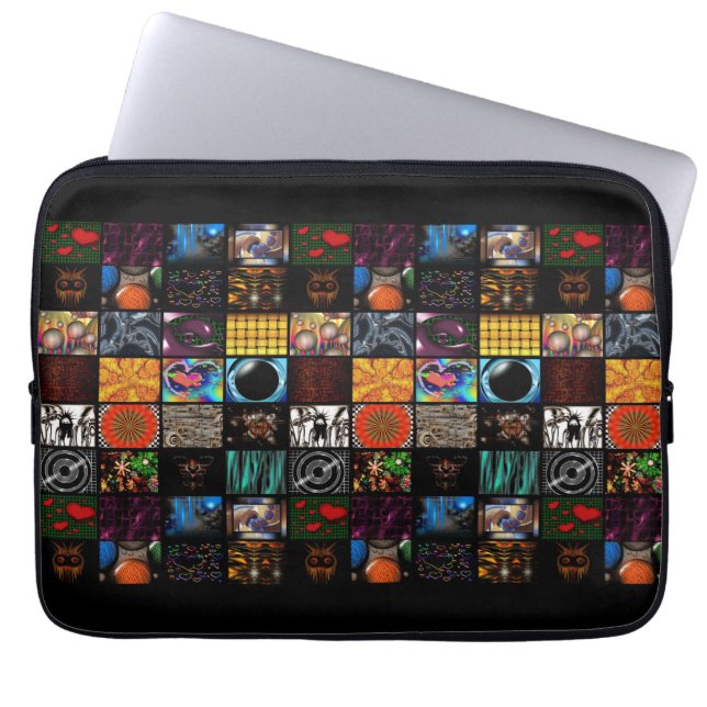 Sierkunst Pop Art-patroon  Laptop Sleeve (Voorkant)