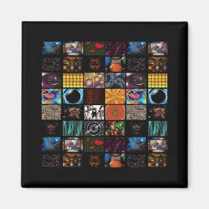 Sierkunst Pop Art-patroon  Magneet