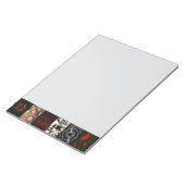 Sierkunst Pop Art-patroon  Notitieblok (Schuin)