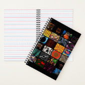 Sierkunst Pop Art-patroon Notitieboek (Binnen)