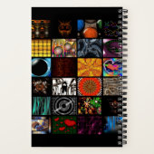 Sierkunst Pop Art-patroon Notitieboek (Achterkant)