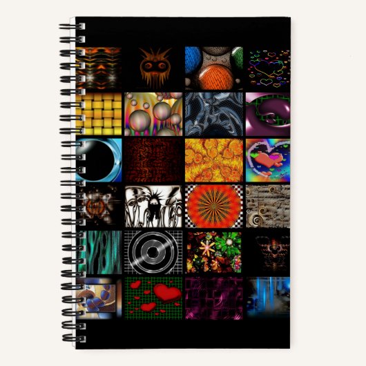 Sierkunst Pop Art-patroon Notitieboek (Voorkant)
