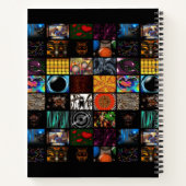 Sierkunst Pop Art-patroon Notitieboek (Achterkant)