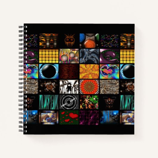 Sierkunst Pop Art-patroon Notitieboek (Voorkant)