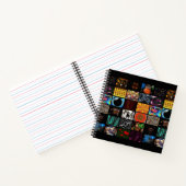 Sierkunst Pop Art-patroon Notitieboek (Binnen)