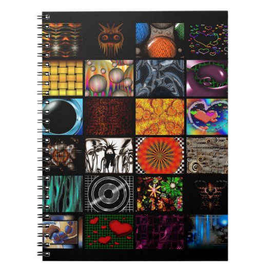 Sierkunst Pop Art-patroon Notitieboek (Voorkant)
