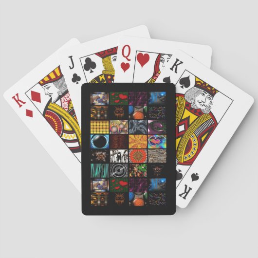 Sierkunst Pop Art-patroon Pokerkaarten (Achterkant)