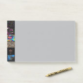Sierkunst Pop Art-patroon Post-it® Notes (Op bureau)