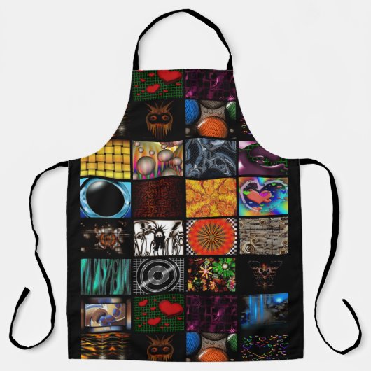 Sierkunst Pop Art-patroon Schort (Voorkant)