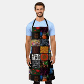 Sierkunst Pop Art-patroon Schort (Gedragen)
