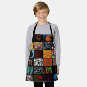 Sierkunst Pop Art-patroon  Schort (Gedragen)