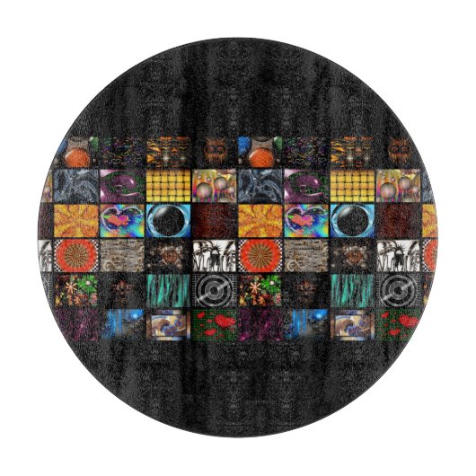 Sierkunst Pop Art-patroon  Snijplank (Voorkant)