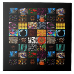 Sierkunst Pop Art-patroon  Tegeltje