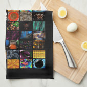 Sierkunst Pop Art-patroon  Theedoek (Quarter Fold)