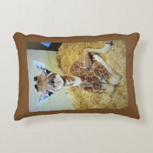 Sierkussen 12x16 Baby Giraffe