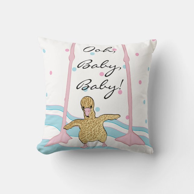 Sierkussen 16-inch Square Flamingo (Voorkant)