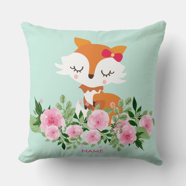 Sierkussen 20 x 20 inch voor schattig vossengoed (Voorkant)