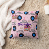 Sierkussen, #2 Gelukkig 2e verjaardag Roze Kussen (Deken)