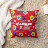 Sierkussen, #9 Happy 9th Birthday Red Kussen (Deken)