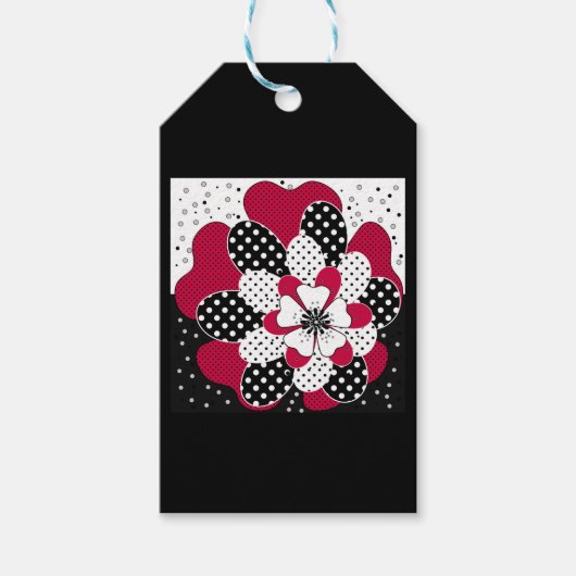 Sierkussen Abstracte patches voor het kantelen Cadeaulabel (Voorkant)