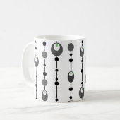 Sierkussen Abstracte retrorefornamentaal deco Koffiemok (Voorkant links)