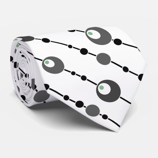 Sierkussen Abstracte retrorefornamentaal deco Stropdas (Opgerold)